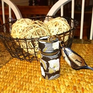 Retro  Keychain Holder  with twilly NWT